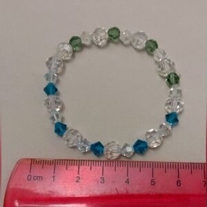 Crystal Bead Bracelet handmade 6-8inch